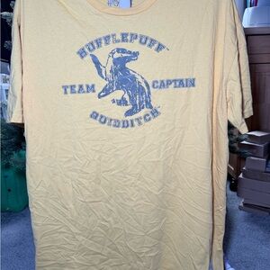 Hufflepuff Team Captain Quidditch Yellow T-Shirt